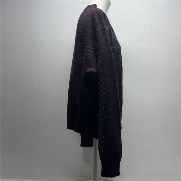 Salvatore Ferragamo Vintage Sweater Long Sleeve Knit Pullover Purple Mens Medium - Picture 3 of 7